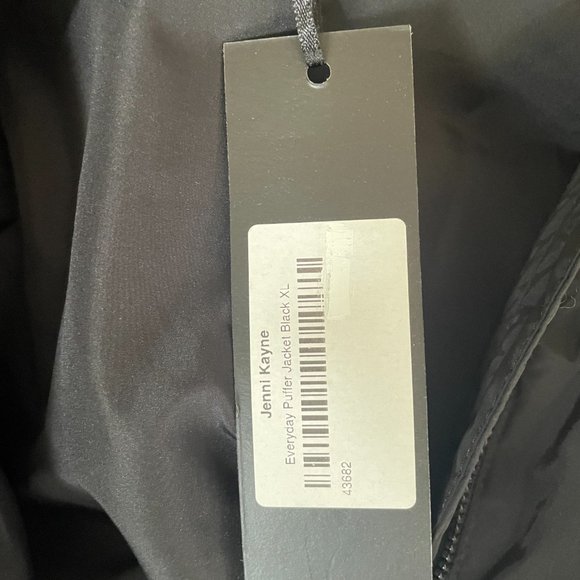 BLACK JENNI KAYNE PUFFER JACKET size XL NWT - Picture 5 of 5